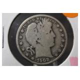 1908 Barber Silver Half Dollar