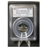 2001-S Rhode Island PR69 D-Cam Silver Quarter