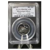 2002-S Silver Mississippi State Quarter PR69