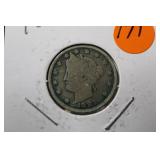 1883 Liberty Head V-Nickel No Cent