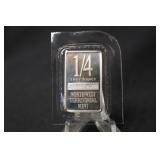 1/4 oz .999 Pure Silver Bar