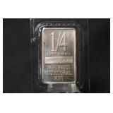 1/4 oz .999 Pure Silver Bar