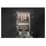 1/4 oz .999 Pure Silver Bar