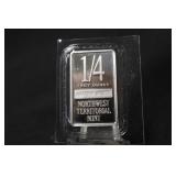 1/4 oz .999 Pure Silver Bar