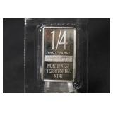1/4 oz .999 Pure Silver Bar