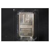 1/4 oz .999 Pure Silver Bar