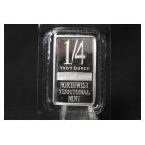 1/4 oz .999 Pure Silver Bar