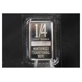 1/4 oz .999 Pure Silver Bar