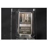 1/4 oz .999 Pure Silver Bar
