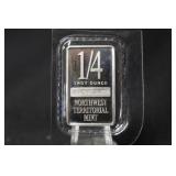 1/4 oz .999 Pure Silver Bar