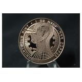1oz .999 Bitcoin Solid Copper Coin