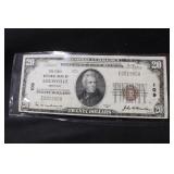 1929 Kentucky $20 Brown Seal Bank Note