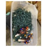 Large Lot of Christmas Lights in Tote