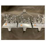 Set of 3 Stocking Hangers - Makes the Nativity
