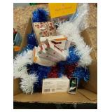 Red, White and Blue Garland, Partial Rolls of