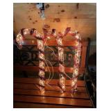 Three  Outside Lighted Candy Canes