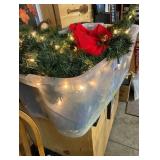 Large Lot of Garland and Bows w/Lights