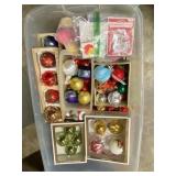 Large Tote of Christmas Balls