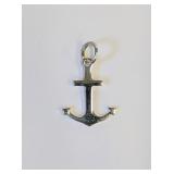 .925 Silver Plain Anchor Pendant   R