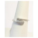 .925 Silver Micro Pave Cz Ring Sz 7   A