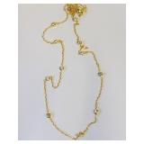 .925 Silver/GP "Diamond by the Yard" CZ    S