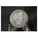 1908-D Barber Silver Quarter