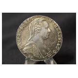1780 Silver Maria Theresia Thaler Coin