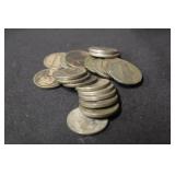 Lot of 20 Silver War Nickels