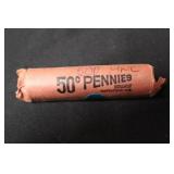 Roll of Uncirculated 1960-D Lincoln Cents