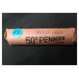 Roll of Uncirculated 1961-D Lincoln Cents