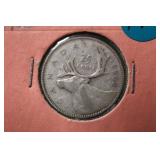 1950 Canadian Silver Quarter