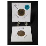 Lot of 2 Uncirculated Lincoln Wheat Cents