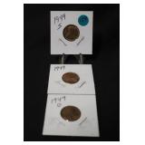Lot of 3 Uncirculated Wheat Cents