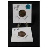 Lot of 2 Uncirculated Lincoln Wheat Cents