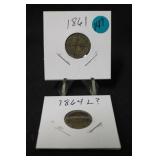 Lot of 2 Indian Head Cents Better Dates