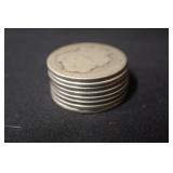 Lot of 8 Morgan Silver Dollars