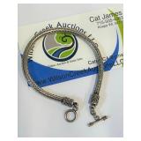 .925 Silver 7" Toggle Bracelet  18g   CA