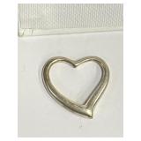 .925 Silver Heart Pendant  3.9g   A