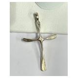 .925 Silver Cross Pendant 1.8g   H