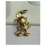 Sterling Silver Mickey Mouse Pendant   1.5g   H