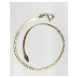 .925 Silver Bracelet  -7" - 1.6g     H
