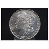 1878 Morgan Dollars : 7 Over 8 Clear Double Tail