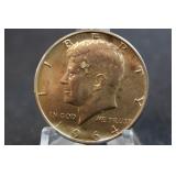 Awesome Super Toned 1964 Kennedy Half