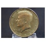 1964 Kennedy Silver Half Dollar Super Toned
