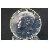 1964 Kennedy Silver Half Dollar Proof Excellent!!