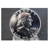 1962 FBL Franklin Silver Proof Half Dollar
