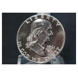 1961 Franklin Silver Half Dollar Proof AWESOME!