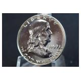 1959 Proof Bullseye Toned Silver Half Dollar