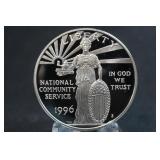 1996-S Commemorative U.S. Silver Dollar