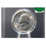1954 Uncirculated Washington Silver Quarter